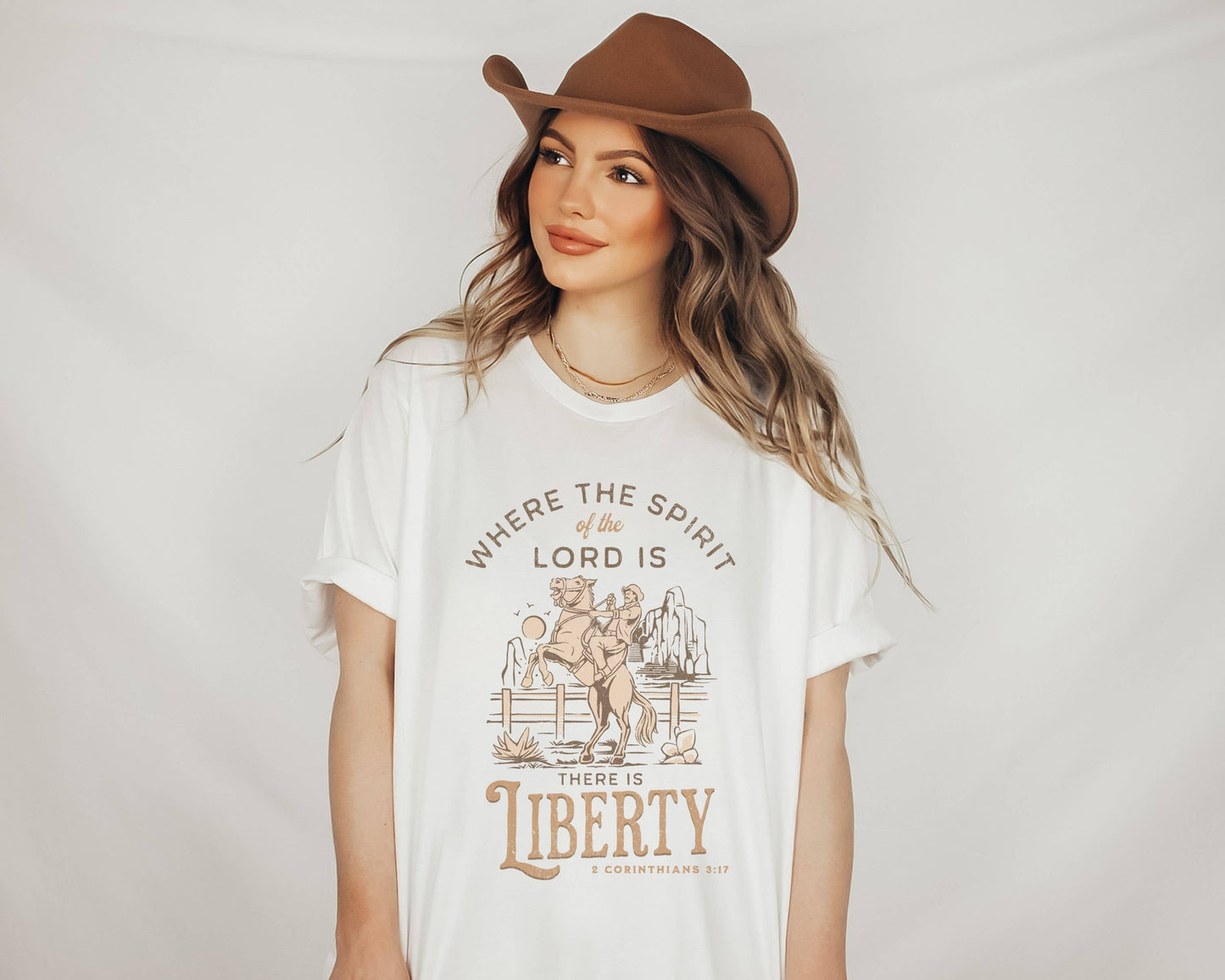 The Spirit Of the Lord Graphic Tee | Western Shirt