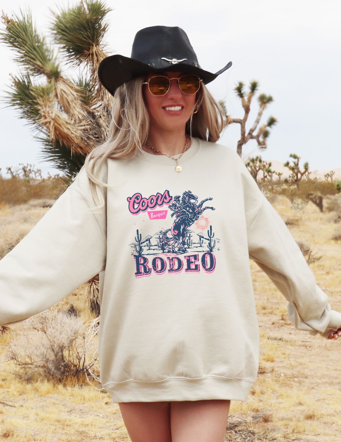 Coors Rodeo Pink Crewneck/Tee