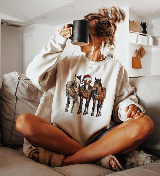 Christmas Horses Sweatshirt