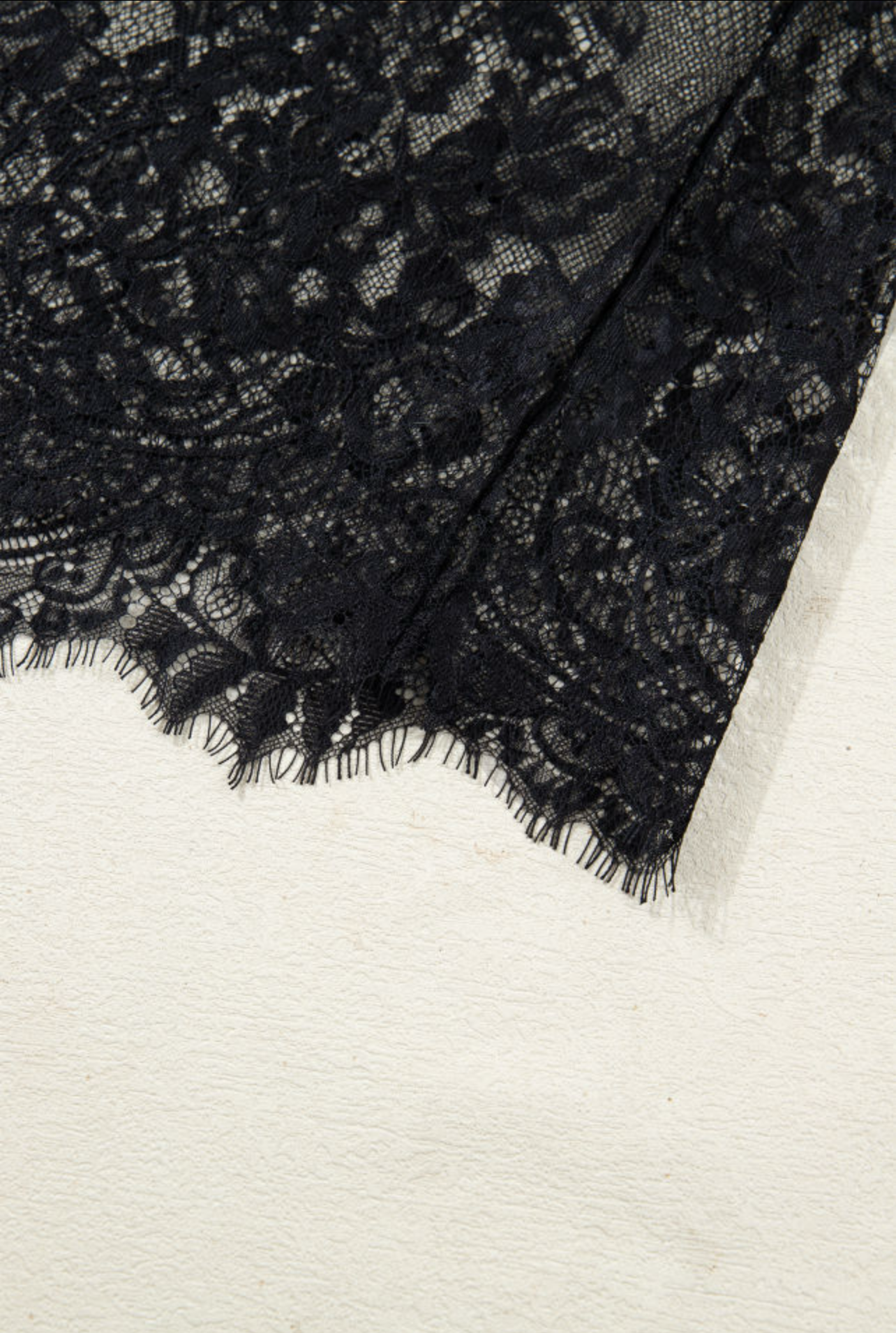 Black floral Lace T Shirt Midi Dress