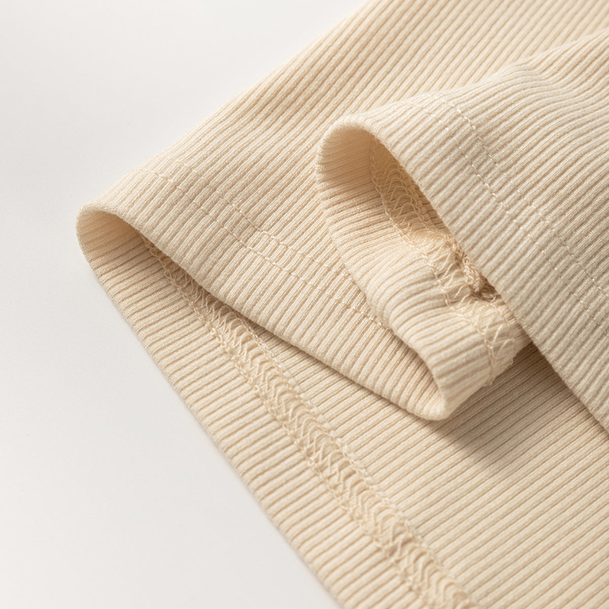 Beige Floral Lace Patchwork Long Sleeve High Neck Slim Top