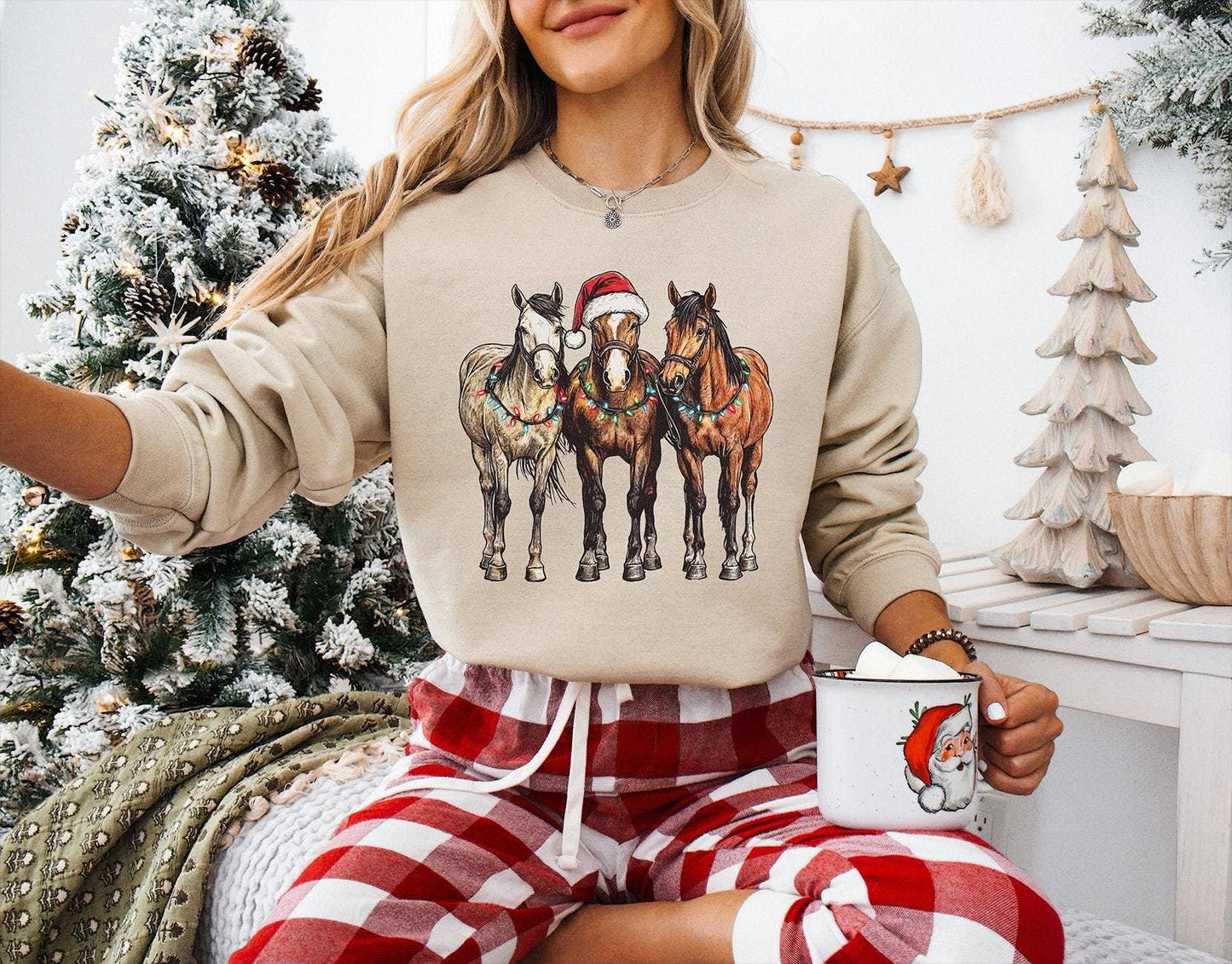 Christmas Horses Sweatshirt
