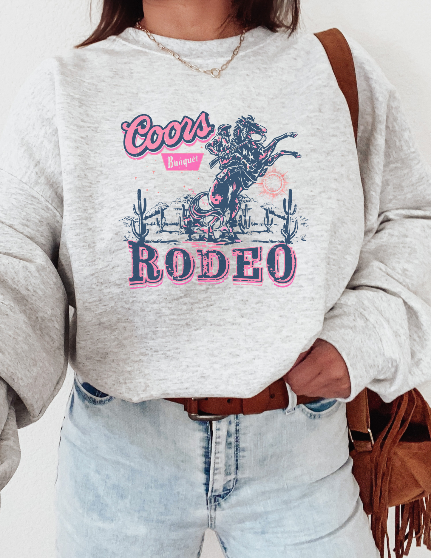Coors Rodeo Pink Crewneck/Tee