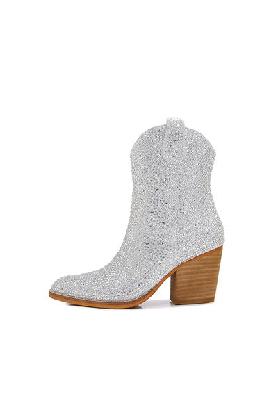 Melody Rhinestone Ankle Booties