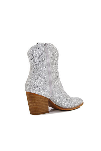 Melody Rhinestone Ankle Booties