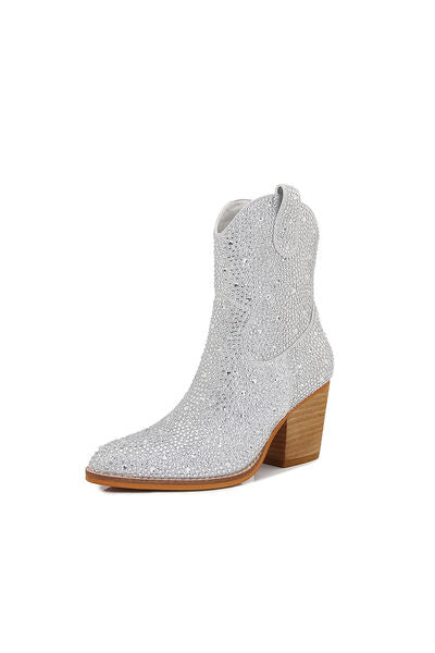 Melody Rhinestone Ankle Booties