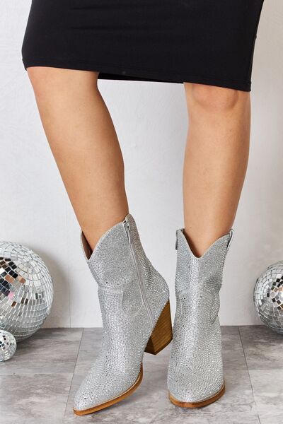 Melody Rhinestone Ankle Booties